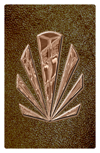 DF35T 602 BZ SH BR Bronze Sunburst Shimmer Brown Background